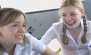 Breathtaking schoolgirl gets wet pussy licked pile up with fucked