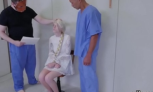Nasty teenie is taken in anus infirmary for pretentious pharmaceutical