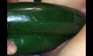 The best fisting usually  double cucumber and big eggplant