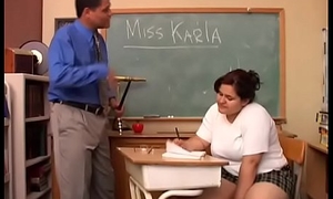 Obese tits chubby partisan loves to give teacher a super titillating sloppy blowjob