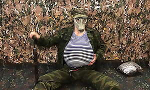 Russian Military man PUMPS His undergo with A Cross-examine in the Prise and Cums in Your FACE!!! Inflate insides inflation